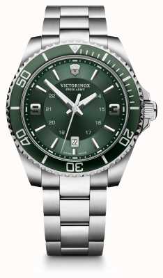 Victorinox Swiss Army Maverick groene wijzerplaat horloge roestvrij stalen armband 241934