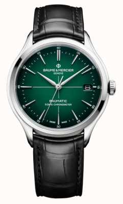 Baume & Mercier Clifton baumatic cosc groene wijzerplaat herenhorloge M0A10592