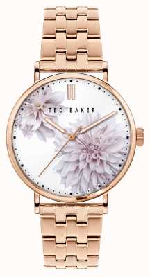 Ted Baker | filipa | bloemen wijzerplaat | rosé gouden armband | BKPPHS120