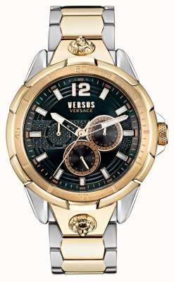 Versus Versace Heren runyon tweekleurig roestvrijstalen horloge VSP1L0421