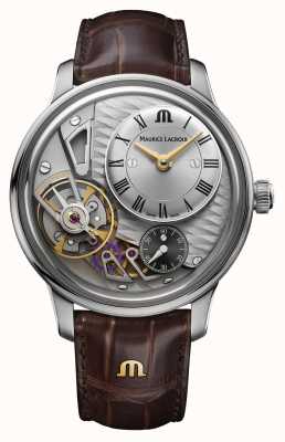 Maurice Lacroix Meesterwerk zwaartekracht skeleton wijzerplaat horloge MP6118-SS001-115-1