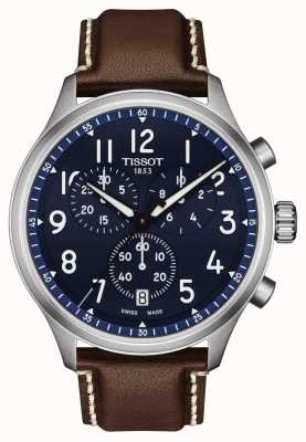 Tissot Chrono xl vintage horloge met blauwe wijzerplaat T1166171604200