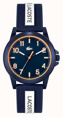 Lacoste Rider blauw en wit horloge met siliconen band 2020142
