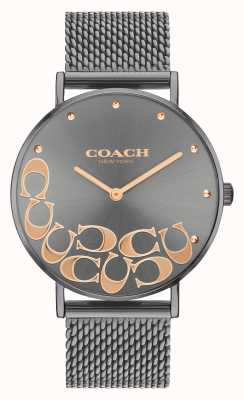 Coach Perry grijs mesh armbandhorloge voor dames 14503825