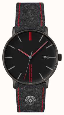 Junghans Vorm een editie 160 horloge met zwarte wijzerplaat 27/4131.00