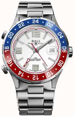 Ball Watch Company Roadmaster pilot gmt limited edition witte wijzerplaat DG3038A-S2C-WH