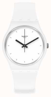 Swatch Think time wit bio-keramisch horloge SO31W100