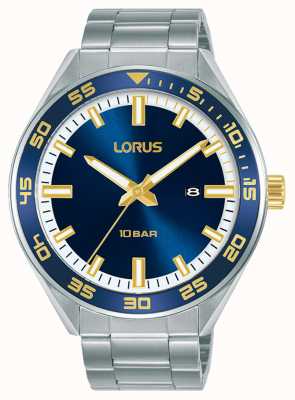 Lorus Sport quartz horloge blauwe sunray wijzerplaat RH933NX9