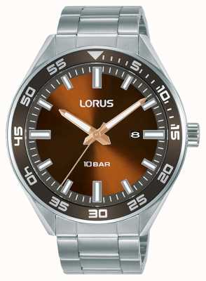 Lorus Sport quartz horloge bruine sunray wijzerplaat RH937NX9