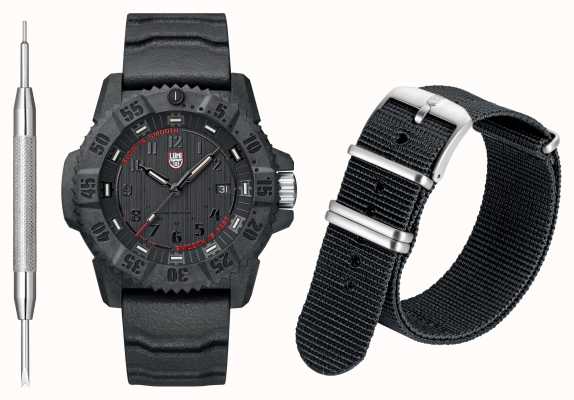 Luminox Limited edition master carbon 'slow is smooth, smooth is fast' tactisch duikhorloge XS.3801.SIS.SET