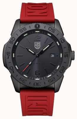 Luminox Heren Pacific Diver zwart en rood horloge XS.3121.BO.RF