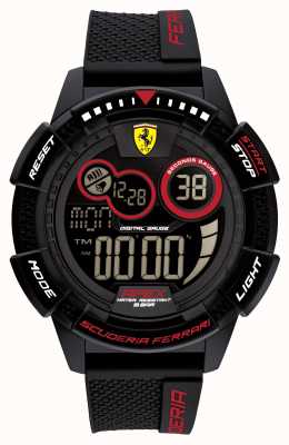 Scuderia Ferrari Apex supersnelle zwarte siliconen band 0830856