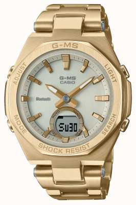 Casio Baby-g bluetooth gouden roestvrijstalen horloge MSG-B100DG-9AER