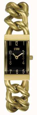STORM Sansa | gouden armband | horloge met zwarte wijzerplaat 47503/GD/BK