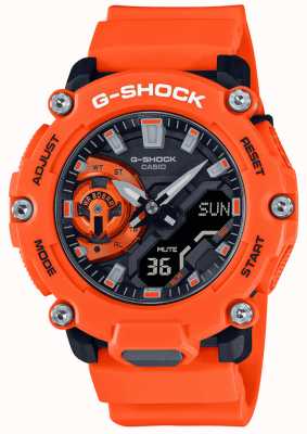 Casio G-shock carbon core guard oranje horloge GA-2200M-4AER