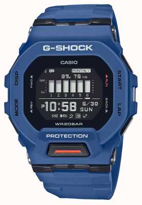 Casio Beschadigde doos g-shock g-squad digitaal quartz blauw horloge EXDISPLAY-GBD-200-2ER