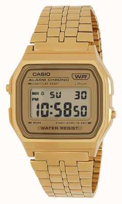 Casio Vintage stijl verguld digitaal horloge A158WETG-9AEF