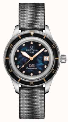 Certina Ds ph200m diamanten horloge met parelmoer wijzerplaat C0362071812600