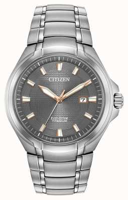 Citizen Eco-drive herenhorloge met titaniumgrijze wijzerplaat BM7431-51H