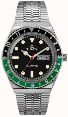 Timex Q diver geïnspireerde sst-kast zwarte wijzerplaat sst-band TW2U60900
