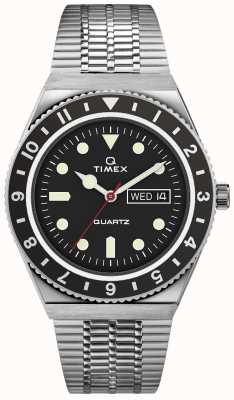 Timex Q diver geïnspireerde sst-kast zwarte wijzerplaat sst-band TW2U61800