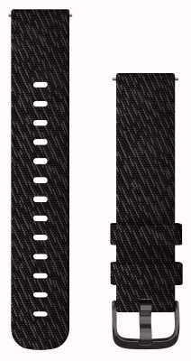 Garmin Snelspanband (20 mm) black pepper geweven nylon / leisteen hardware - alleen band 010-12924-13