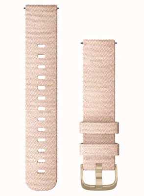 Garmin Alleen snelsluiting, blush roze geweven nylon band alleen met lichtgouden hardware 010-12924-12