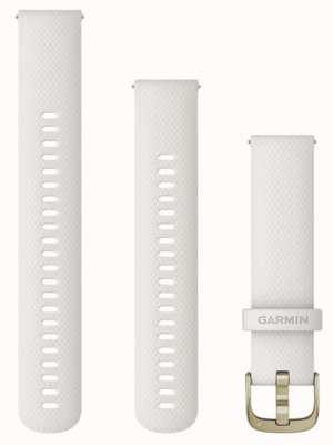 Garmin Alleen snelspanband (20 mm), ivoor met crème gouden hardware 010-12932-53