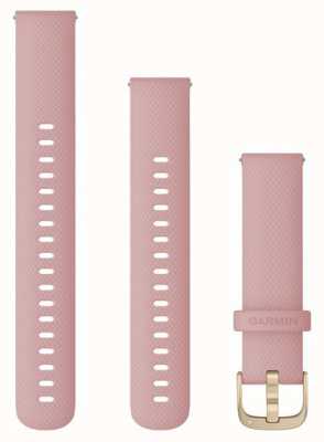 Garmin Alleen snelspanband (18 mm), stofroze met lichtgouden hardware 010-12932-03