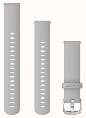 Garmin Alleen snelspanband (18 mm), mistgrijs met zilveren hardware 010-12932-0C