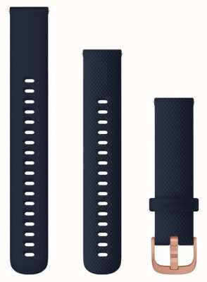 Garmin Alleen snelsluiting (18 mm), marineblauw met roségouden hardware 010-12924-33