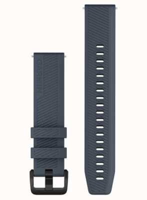 Garmin Alleen snelspanband (20 mm), granietblauw met zwarte roestvrijstalen hardware 010-13076-01