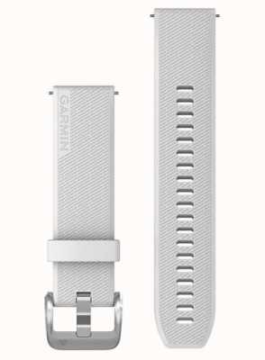 Garmin Alleen snelsluiting (20 mm), wit met gepolijste zilveren hardware 010-13114-01