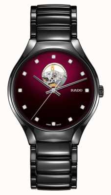 RADO Echte geheime unisex wijzerplaat met rode diamanten R27107742