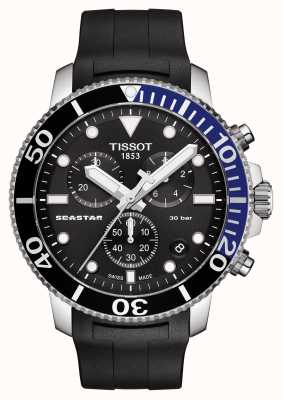 Tissot Seastar 1000 | chronograaf | zwarte siliconen T1204171705102