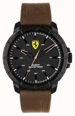 Scuderia Ferrari Forza evo horloge met bruine leren band 0830902