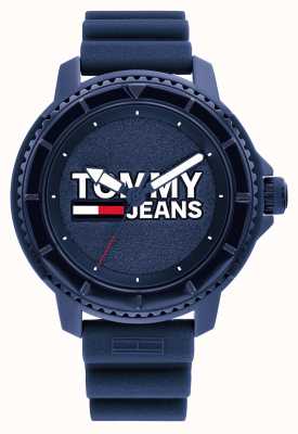 Tommy Jeans Tokyo blauw zwart-wit herenhorloge 1792000