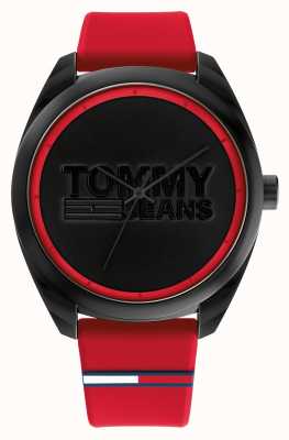 Tommy Jeans San Diego rood en zwart herenhorloge 1791929