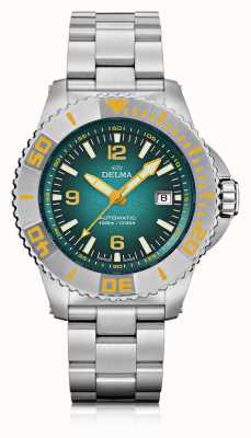 Delma Blauwe haai iii azoren groene wijzerplaat 41701.700.6.148