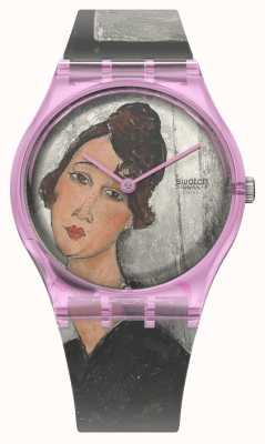 Swatch Portret van dedie door amedeo modigliani pompidou kunstcollectie horloge GZ356