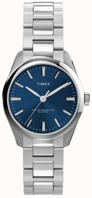 Timex Highview roestvrijstalen armband met blauwe wijzerplaat TW2V26300