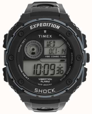 Timex Expeditie robuust digitaal horloge voor heren, zwarte band TW4B24300