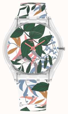Swatch Skin classic bladeren jungle horloge SS08K111