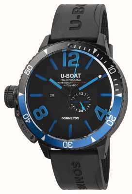 U-Boat Sommerso 56 mm dlc blauwe bezel limited edition 8927