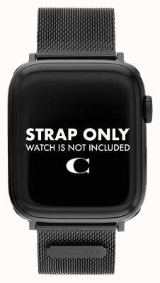 Coach Apple horlogeband (42/44 mm) zwart mesh 14700062