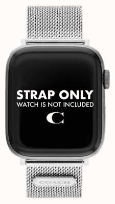 Coach Apple watch band (42/44/45mm) staal mesh 14700063