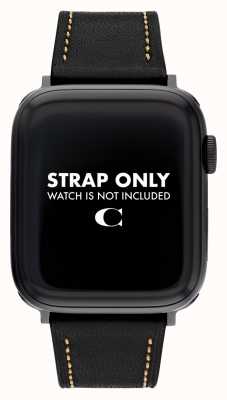Coach Apple watch band (42/44/45mm) zwart leer 14700085