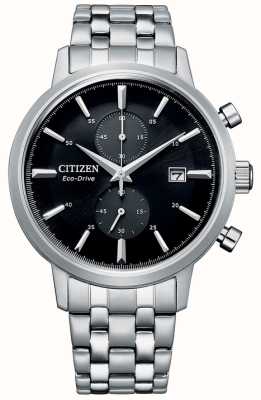 Citizen Eco drive chronograaf zwarte wijzerplaat voor heren CA7068-51E