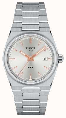 Tissot Prx 40 205 35mm zilver/rosé goud T1372101103100