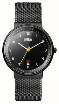 Braun Heren bn0032 klassiek zwart verguld horloge BN0032BKBKMHG